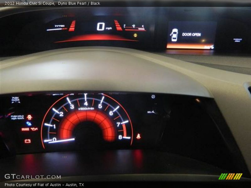 Dyno Blue Pearl / Black 2012 Honda Civic Si Coupe