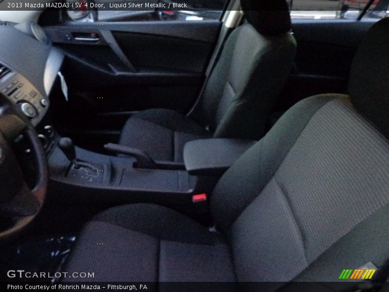 Liquid Silver Metallic / Black 2013 Mazda MAZDA3 i SV 4 Door