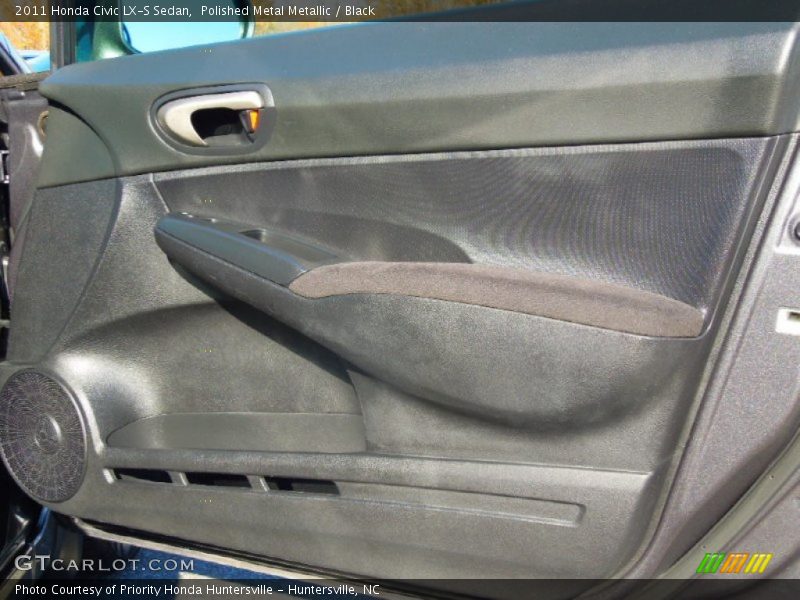 Polished Metal Metallic / Black 2011 Honda Civic LX-S Sedan