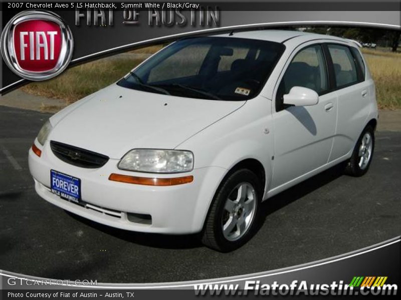 Summit White / Black/Gray 2007 Chevrolet Aveo 5 LS Hatchback