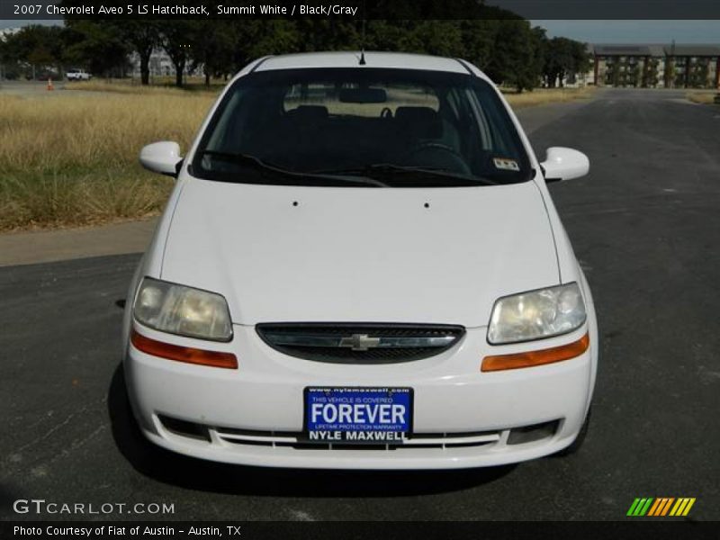 Summit White / Black/Gray 2007 Chevrolet Aveo 5 LS Hatchback