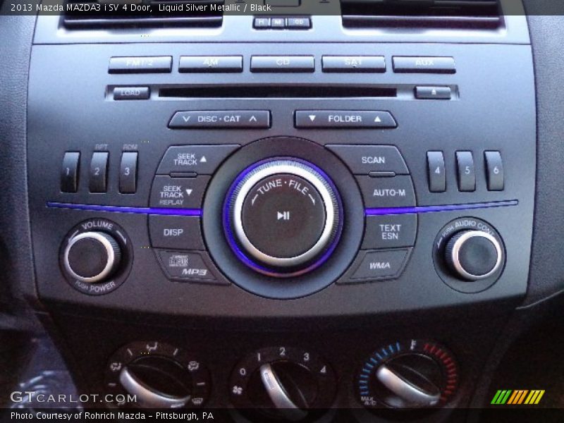 Controls of 2013 MAZDA3 i SV 4 Door