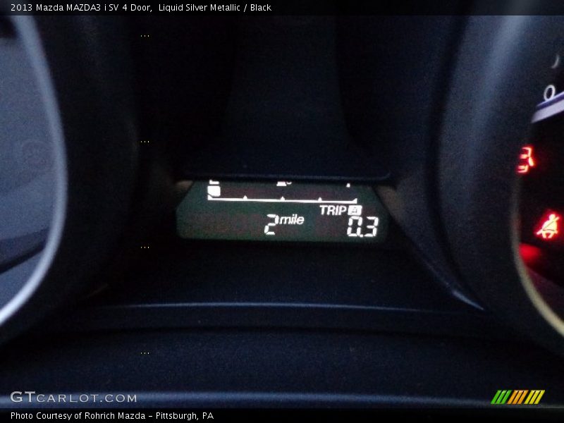 Liquid Silver Metallic / Black 2013 Mazda MAZDA3 i SV 4 Door