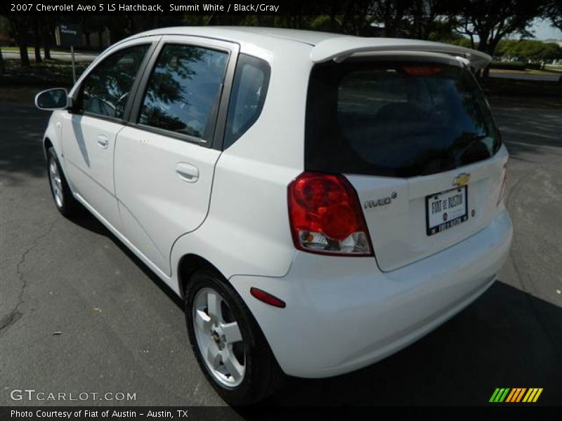 Summit White / Black/Gray 2007 Chevrolet Aveo 5 LS Hatchback