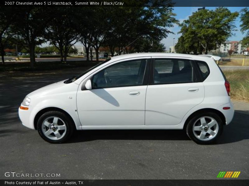 Summit White / Black/Gray 2007 Chevrolet Aveo 5 LS Hatchback