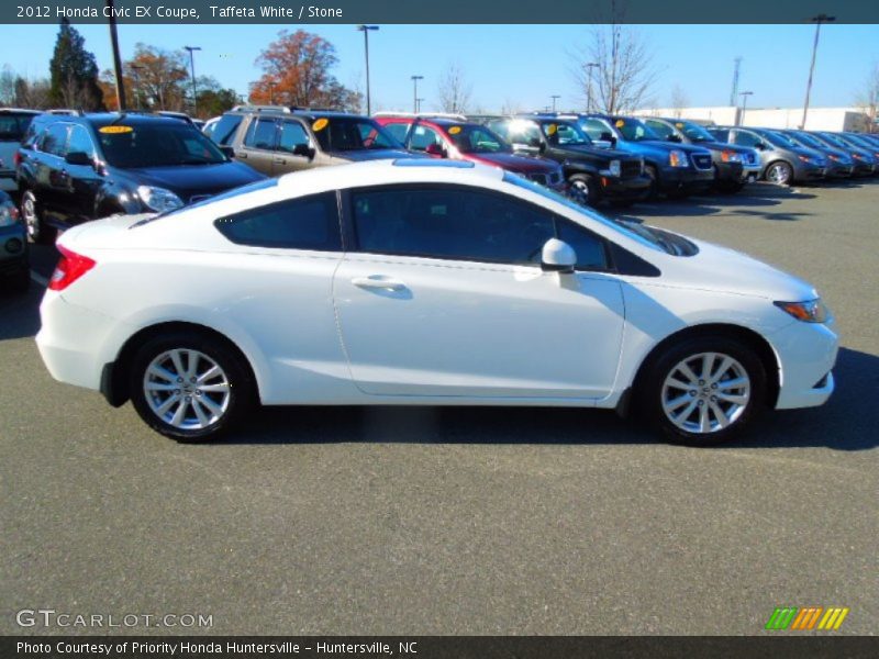 Taffeta White / Stone 2012 Honda Civic EX Coupe