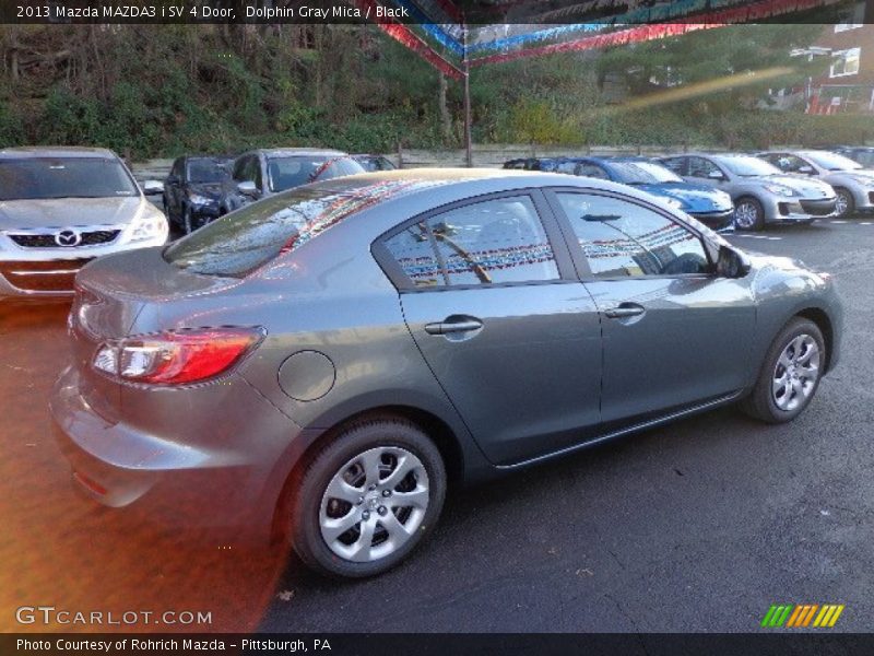 Dolphin Gray Mica / Black 2013 Mazda MAZDA3 i SV 4 Door