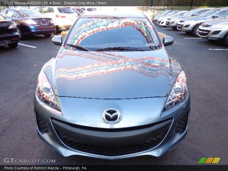 Dolphin Gray Mica / Black 2013 Mazda MAZDA3 i SV 4 Door