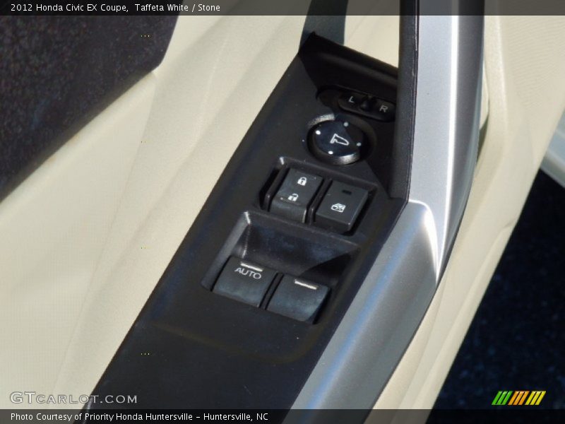 Taffeta White / Stone 2012 Honda Civic EX Coupe