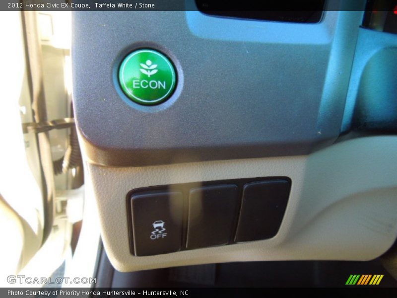Taffeta White / Stone 2012 Honda Civic EX Coupe