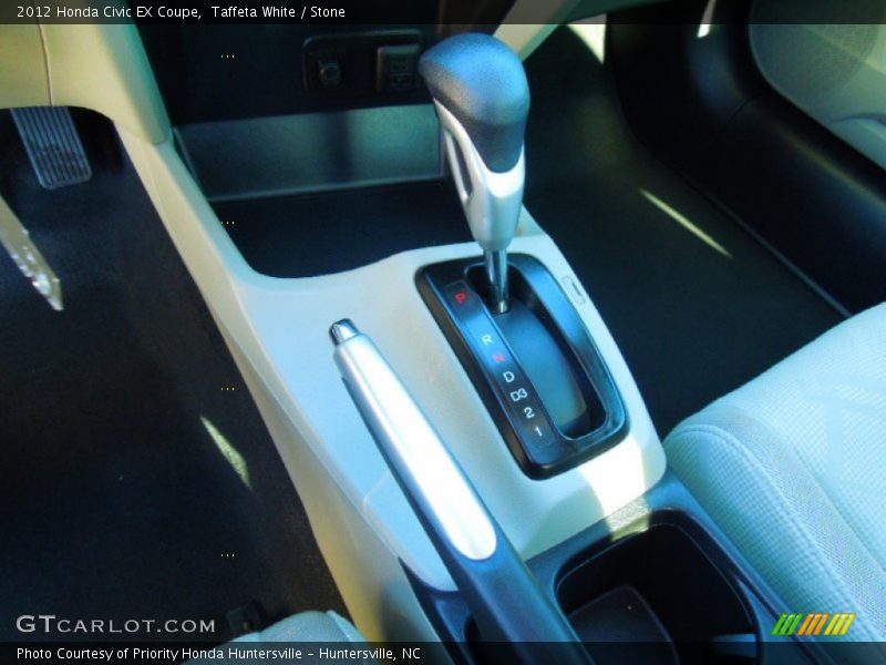 Taffeta White / Stone 2012 Honda Civic EX Coupe