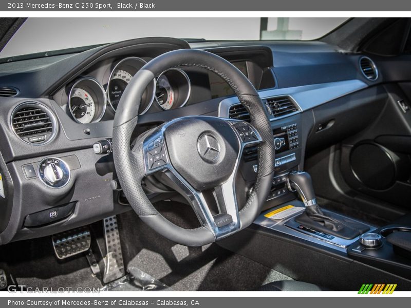 Black / Black 2013 Mercedes-Benz C 250 Sport