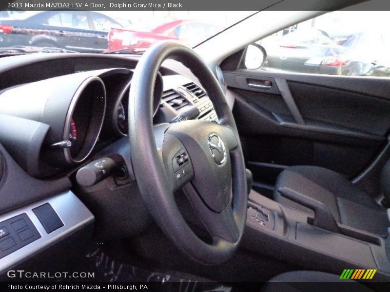 Dolphin Gray Mica / Black 2013 Mazda MAZDA3 i SV 4 Door