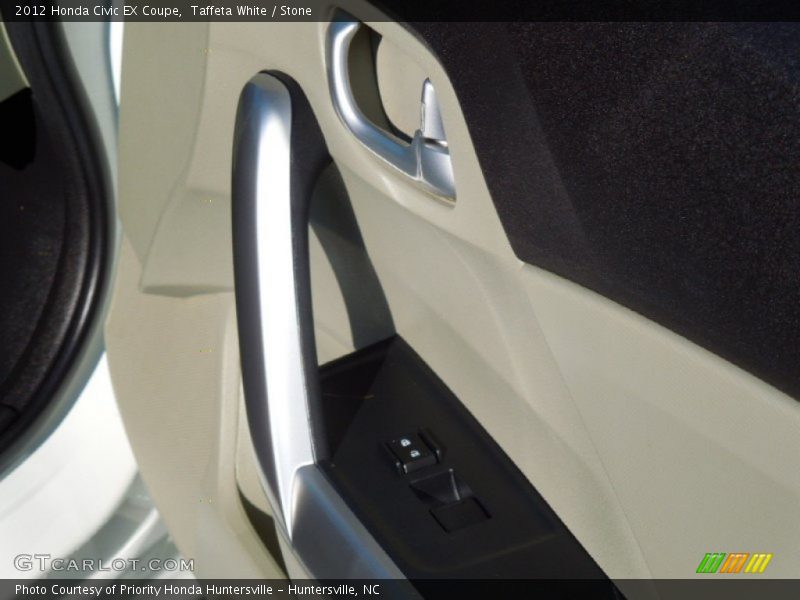Taffeta White / Stone 2012 Honda Civic EX Coupe