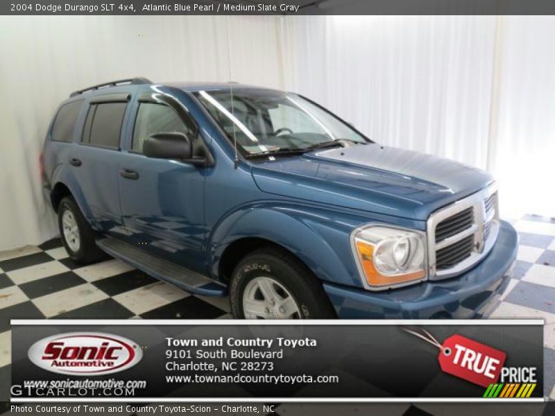 Atlantic Blue Pearl / Medium Slate Gray 2004 Dodge Durango SLT 4x4
