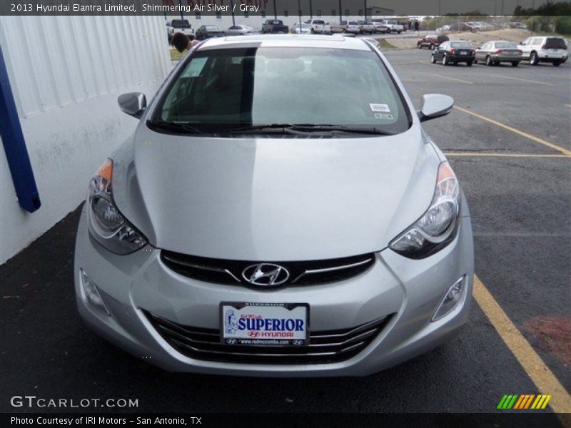 Shimmering Air Silver / Gray 2013 Hyundai Elantra Limited