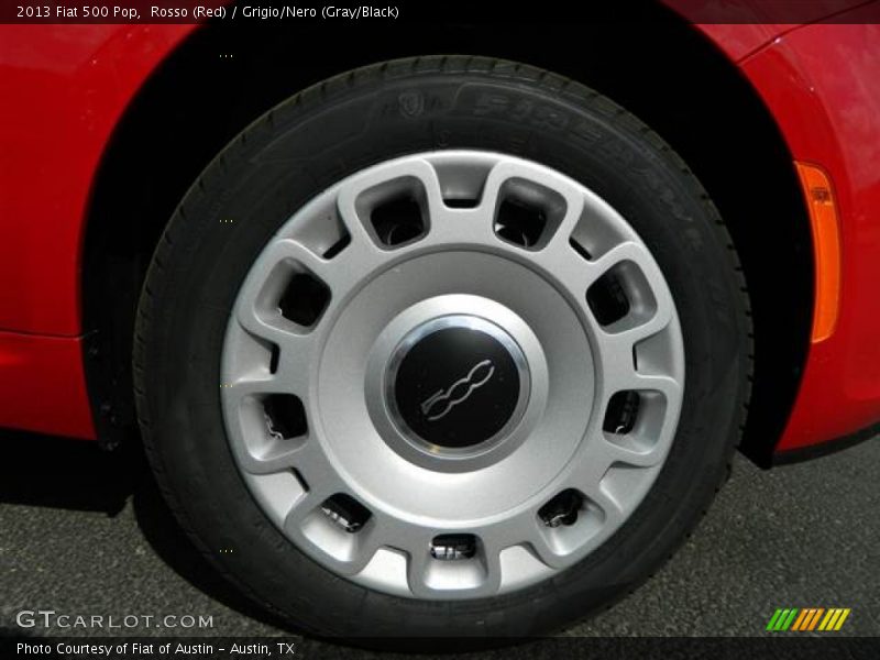 Rosso (Red) / Grigio/Nero (Gray/Black) 2013 Fiat 500 Pop