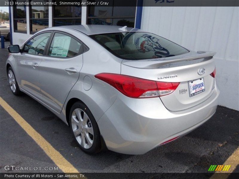 Shimmering Air Silver / Gray 2013 Hyundai Elantra Limited