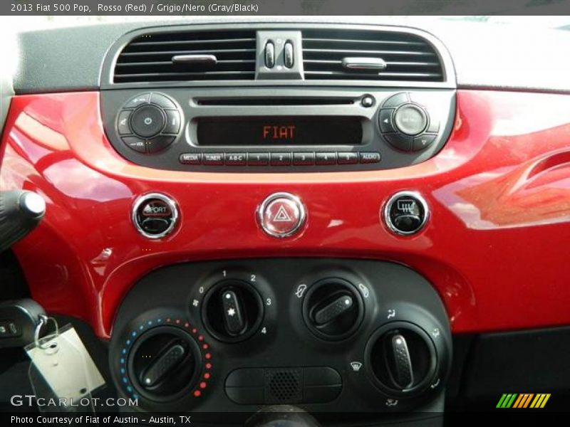 Rosso (Red) / Grigio/Nero (Gray/Black) 2013 Fiat 500 Pop