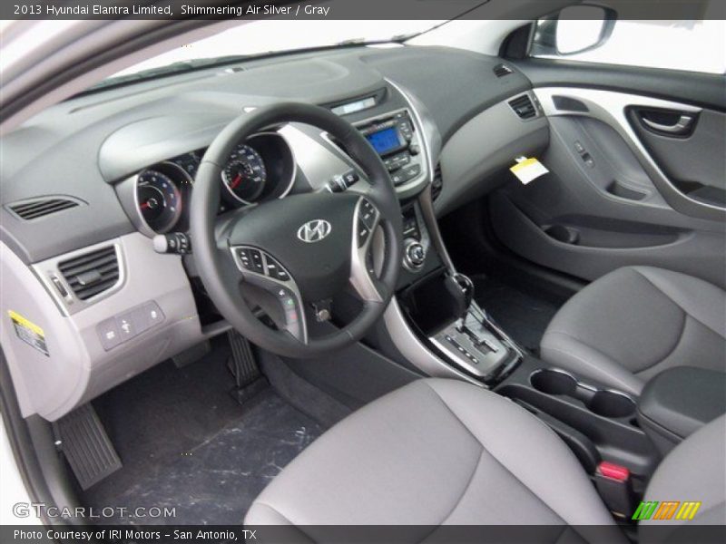 Shimmering Air Silver / Gray 2013 Hyundai Elantra Limited