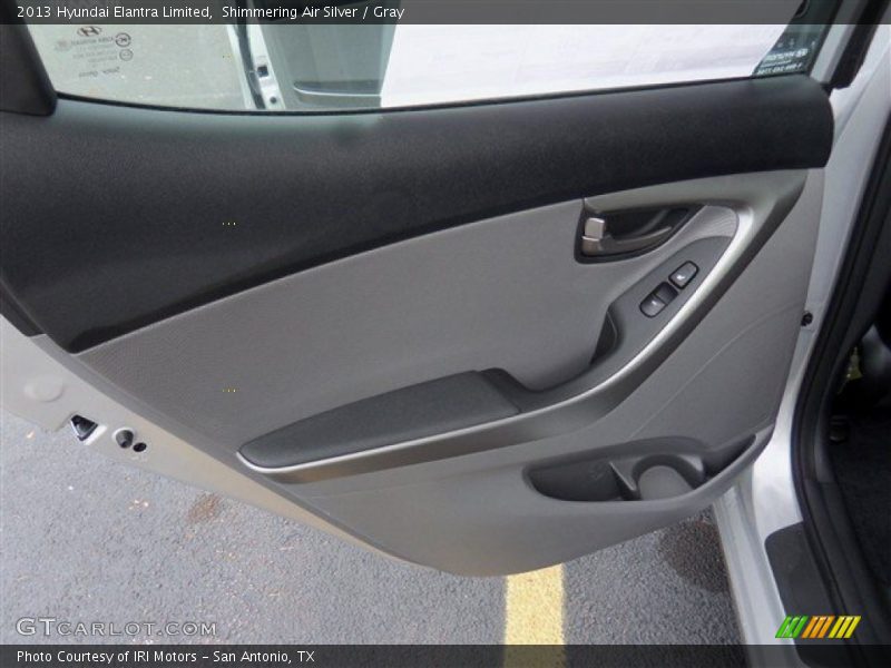 Shimmering Air Silver / Gray 2013 Hyundai Elantra Limited