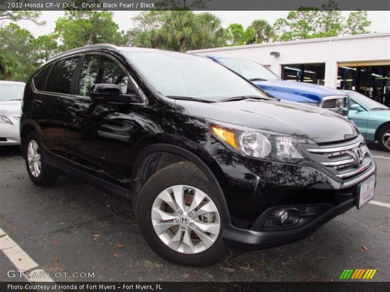Crystal Black Pearl / Black 2012 Honda CR-V EX-L
