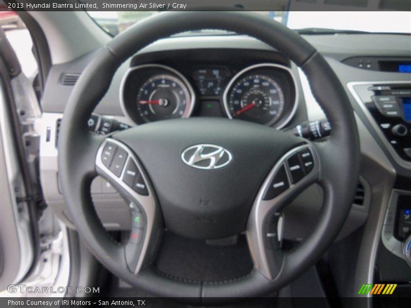 Shimmering Air Silver / Gray 2013 Hyundai Elantra Limited