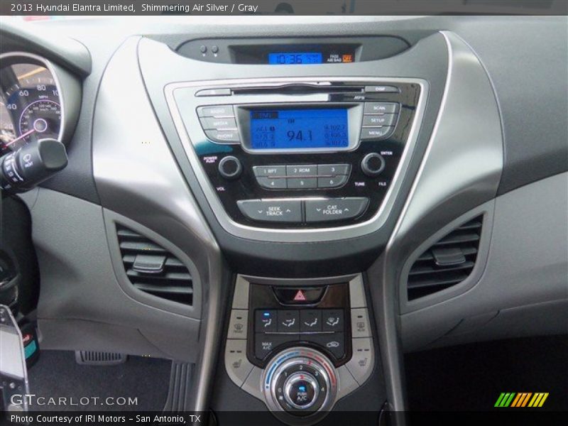 Shimmering Air Silver / Gray 2013 Hyundai Elantra Limited