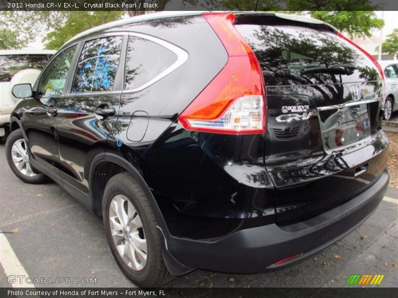 Crystal Black Pearl / Black 2012 Honda CR-V EX-L