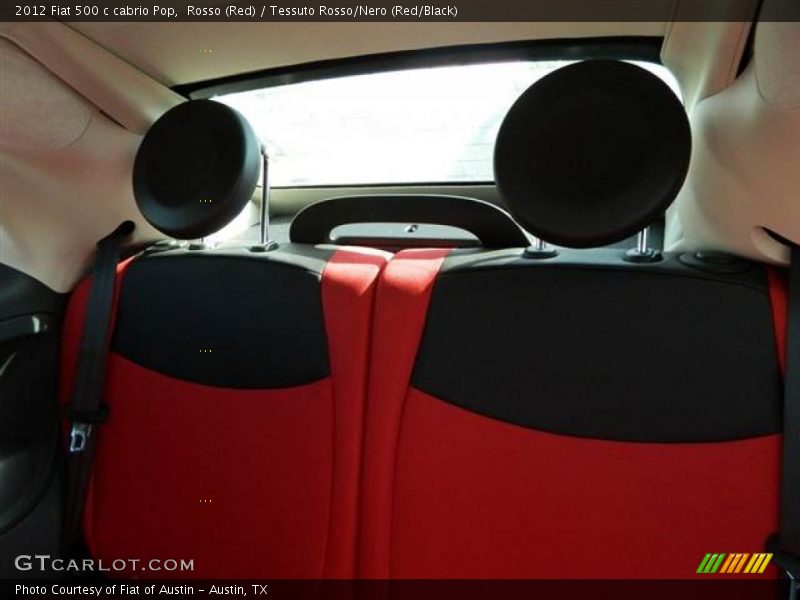 Rosso (Red) / Tessuto Rosso/Nero (Red/Black) 2012 Fiat 500 c cabrio Pop