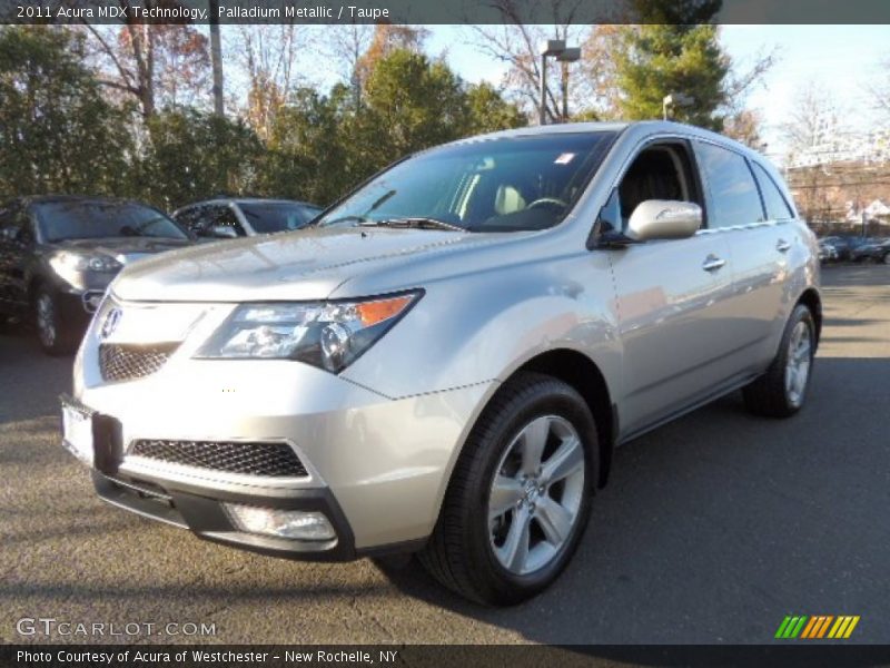 Palladium Metallic / Taupe 2011 Acura MDX Technology