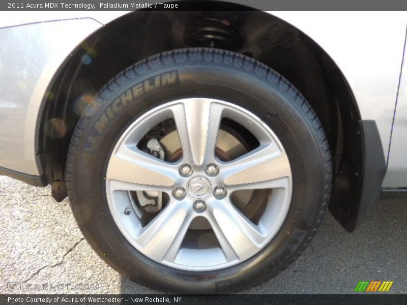 Palladium Metallic / Taupe 2011 Acura MDX Technology