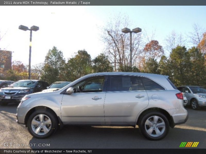 Palladium Metallic / Taupe 2011 Acura MDX Technology