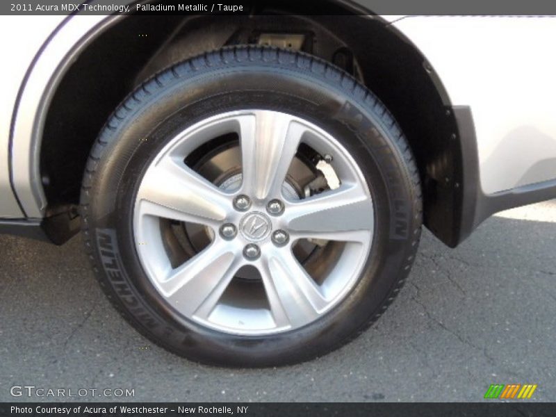 Palladium Metallic / Taupe 2011 Acura MDX Technology