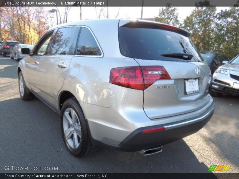 Palladium Metallic / Taupe 2011 Acura MDX Technology