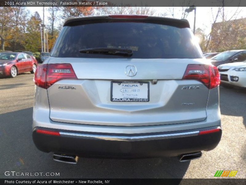 Palladium Metallic / Taupe 2011 Acura MDX Technology
