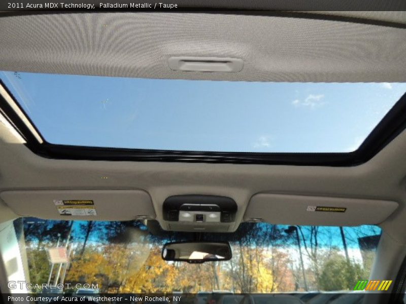 Palladium Metallic / Taupe 2011 Acura MDX Technology