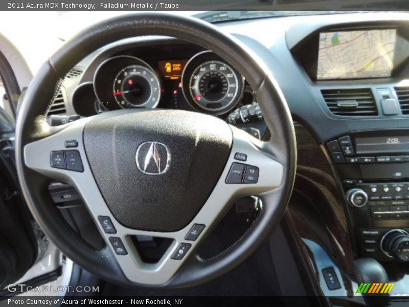Palladium Metallic / Taupe 2011 Acura MDX Technology