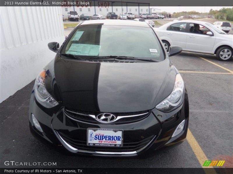 Midnight Black / Beige 2013 Hyundai Elantra GLS