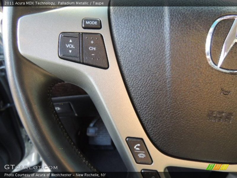 Palladium Metallic / Taupe 2011 Acura MDX Technology