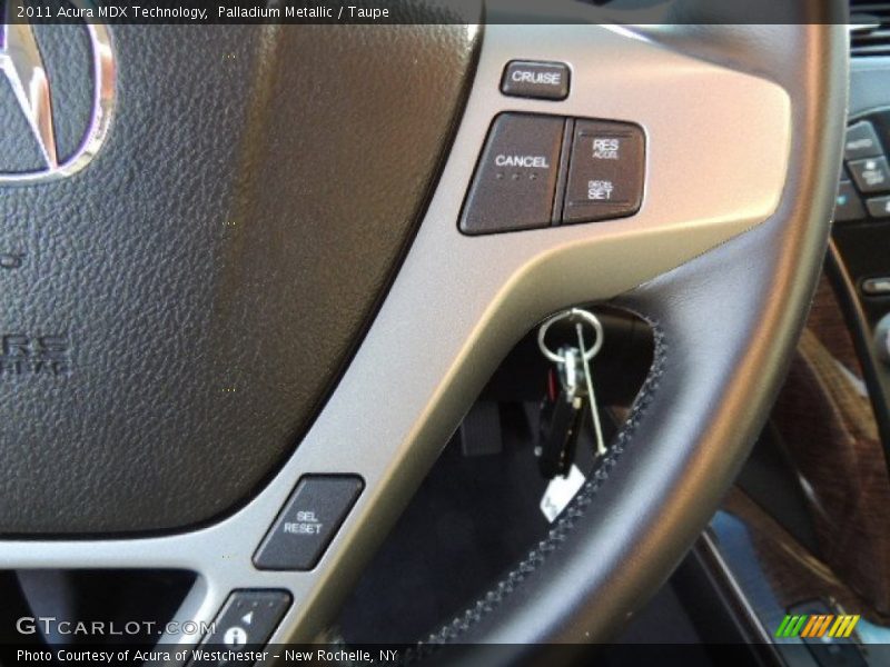 Palladium Metallic / Taupe 2011 Acura MDX Technology