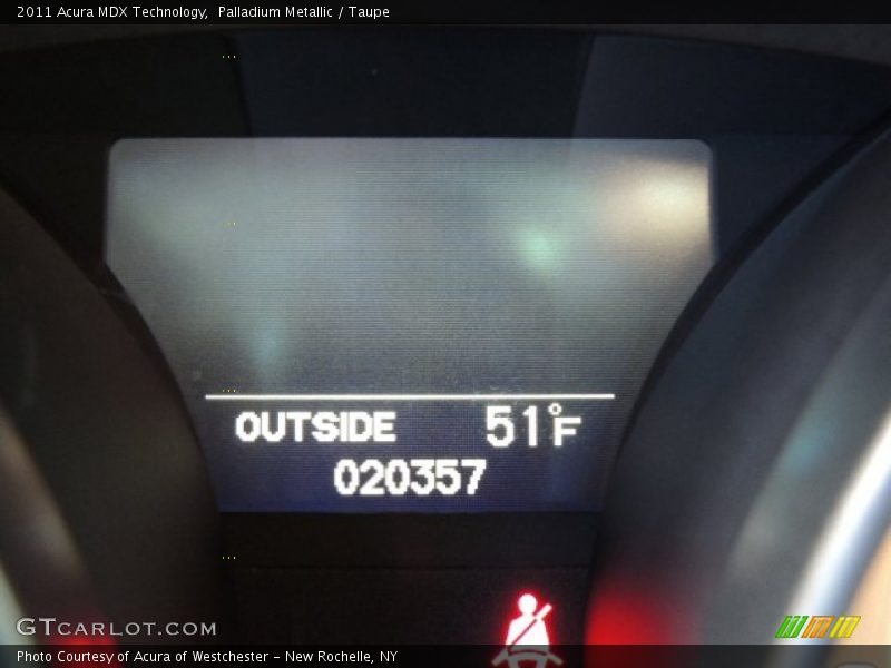 Palladium Metallic / Taupe 2011 Acura MDX Technology