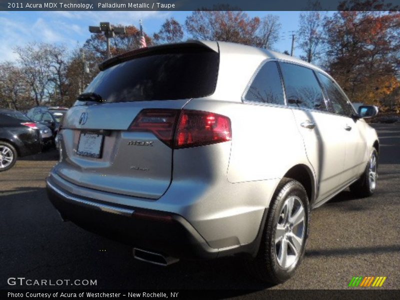 Palladium Metallic / Taupe 2011 Acura MDX Technology