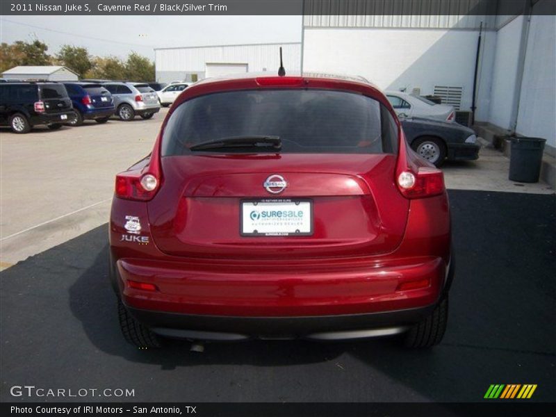 Cayenne Red / Black/Silver Trim 2011 Nissan Juke S