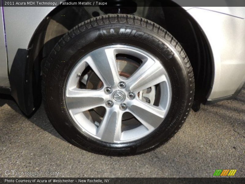 Palladium Metallic / Taupe 2011 Acura MDX Technology