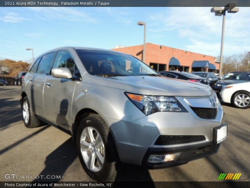Palladium Metallic / Taupe 2011 Acura MDX Technology