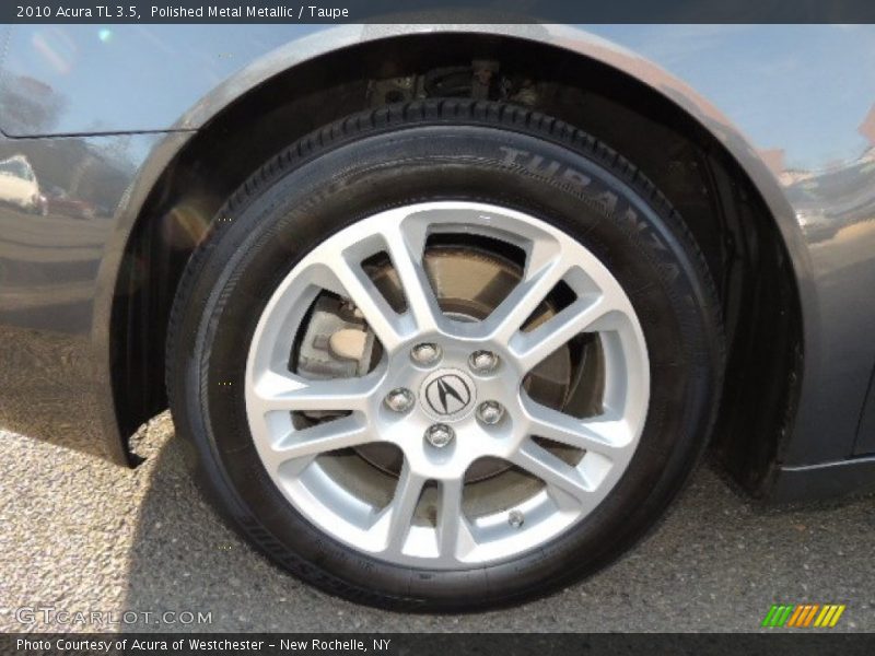 Polished Metal Metallic / Taupe 2010 Acura TL 3.5