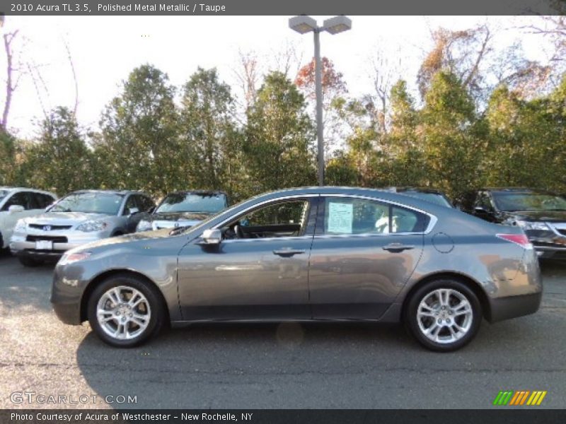 Polished Metal Metallic / Taupe 2010 Acura TL 3.5