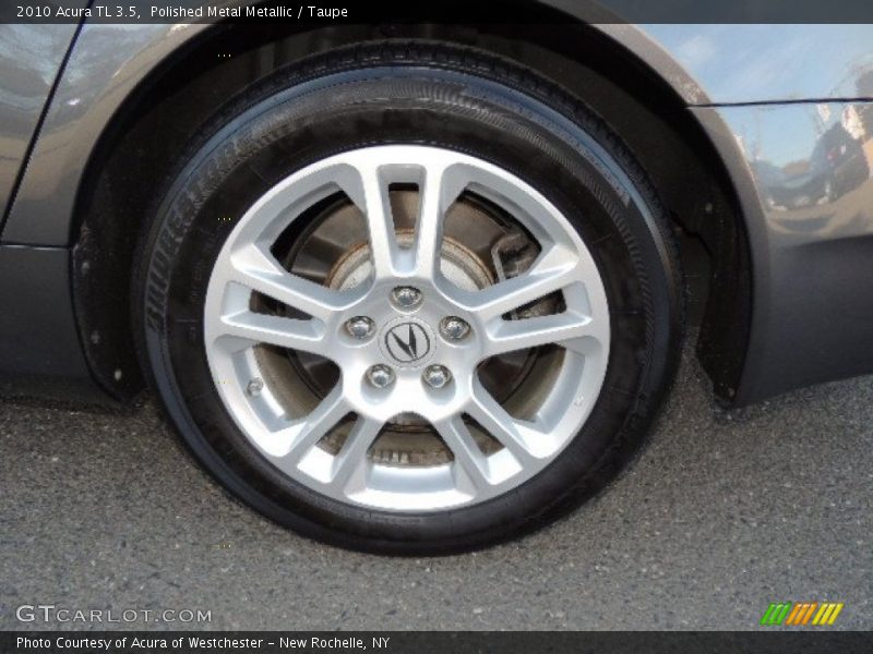 Polished Metal Metallic / Taupe 2010 Acura TL 3.5