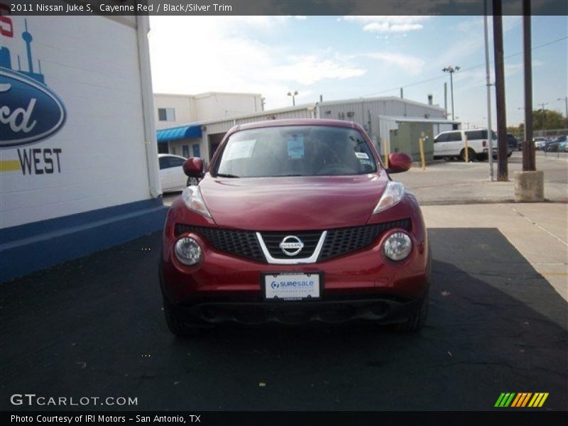 Cayenne Red / Black/Silver Trim 2011 Nissan Juke S